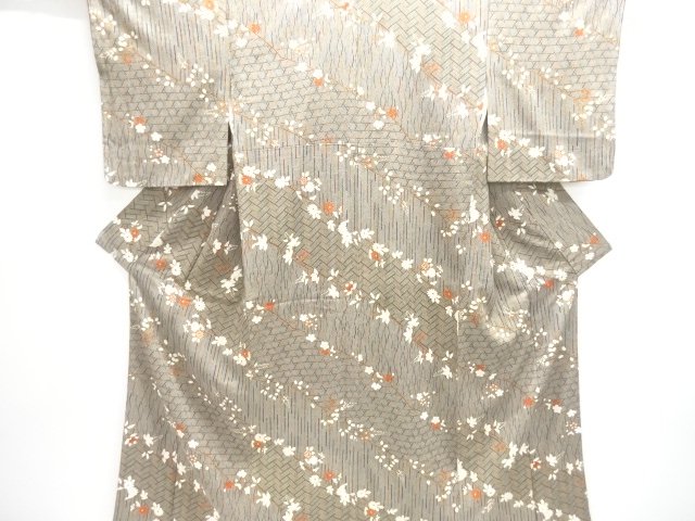 JAPANESE KIMONO / BRANCH FLOWER PATTERN KOMON